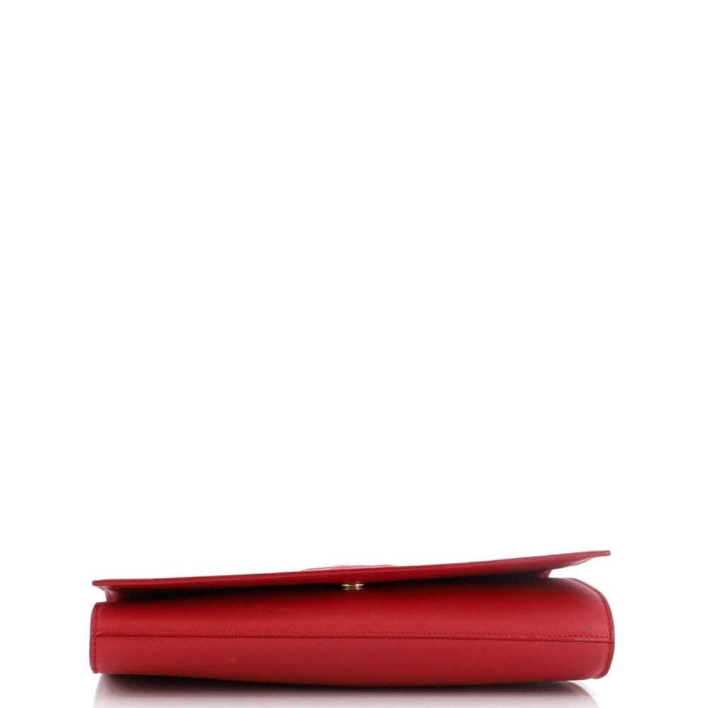 🔥 Saint Laurent Belle de Jour Clutch Leather Large EUC - Picture 15 of 15